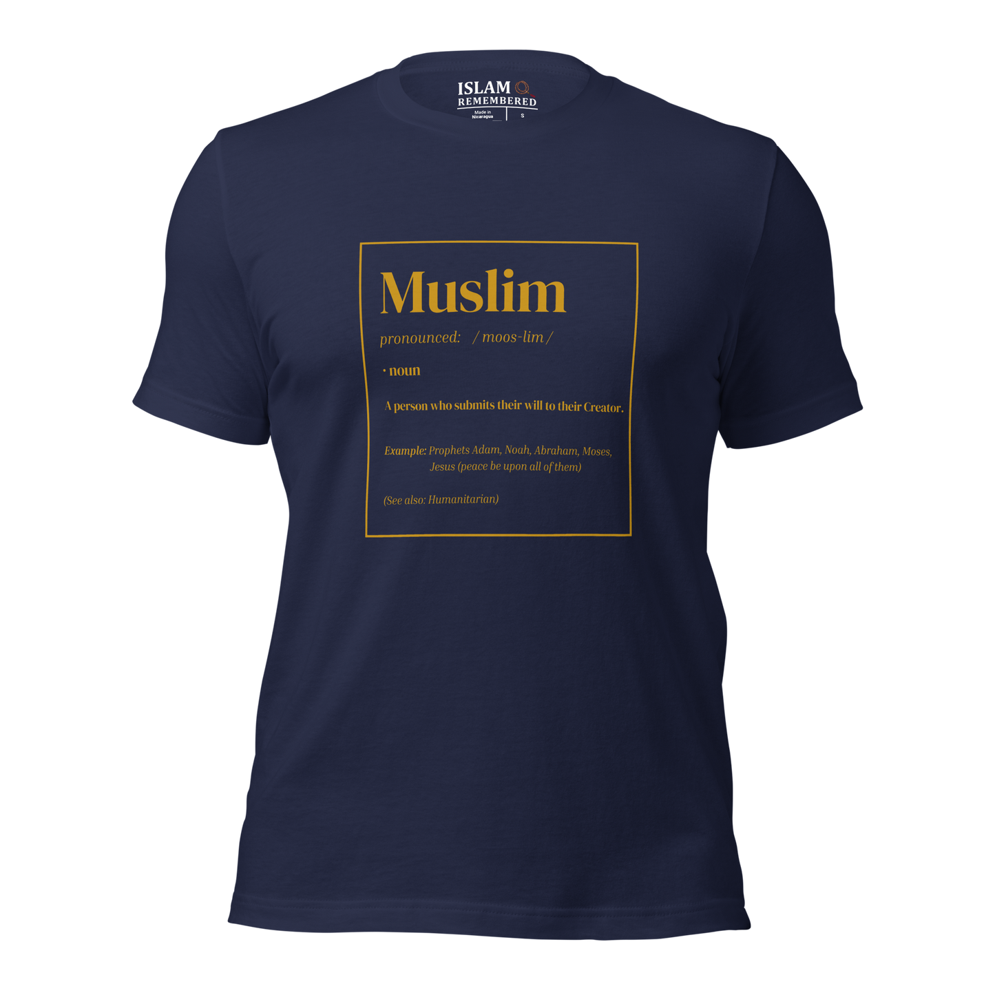 ADULT T-Shirt - MUSLIM DEFINITION - Gold