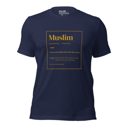 ADULT T-Shirt - MUSLIM DEFINITION - Gold