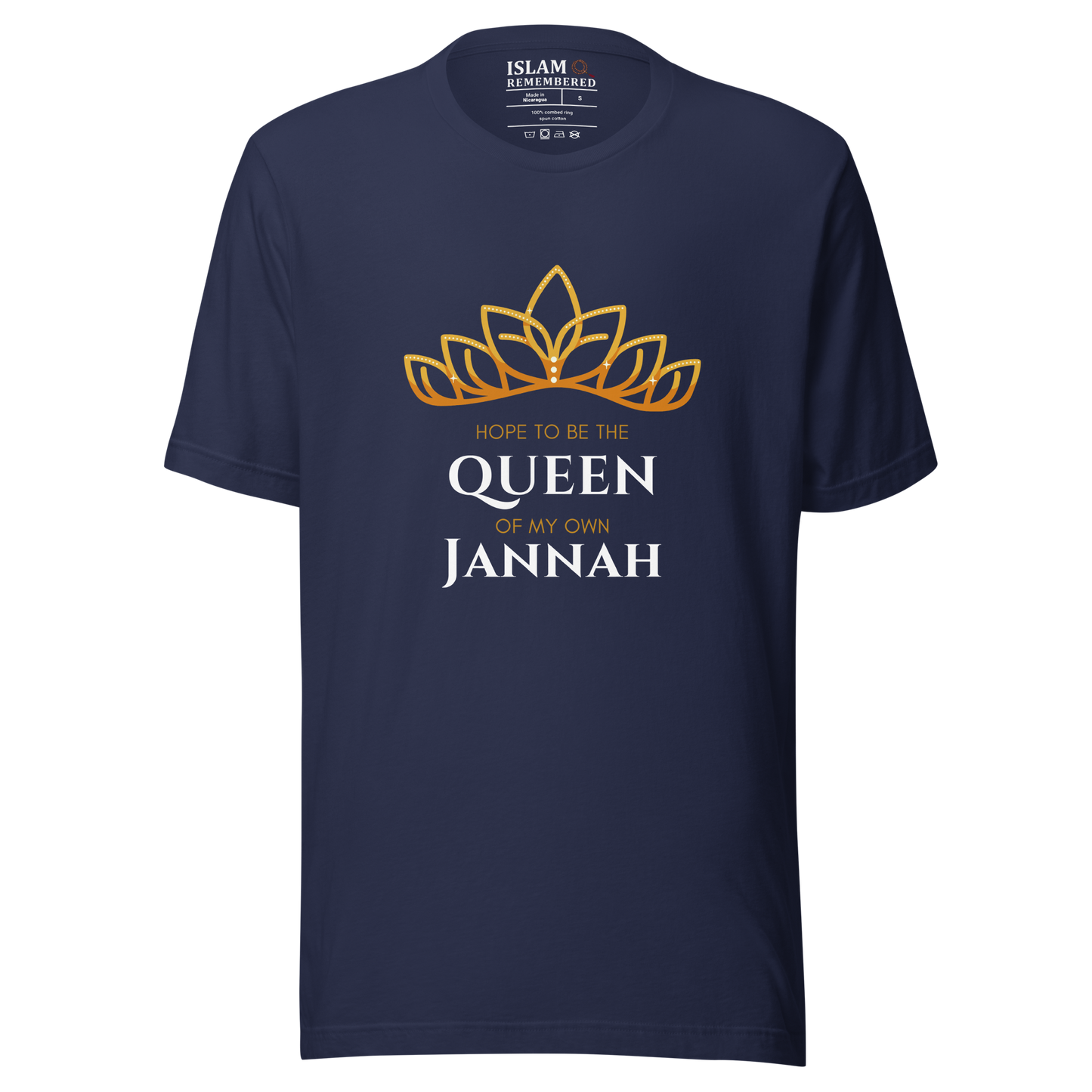 WOMEN's T-Shirt - QUEEN OF MY OWN JANNAH (Tiara) - White