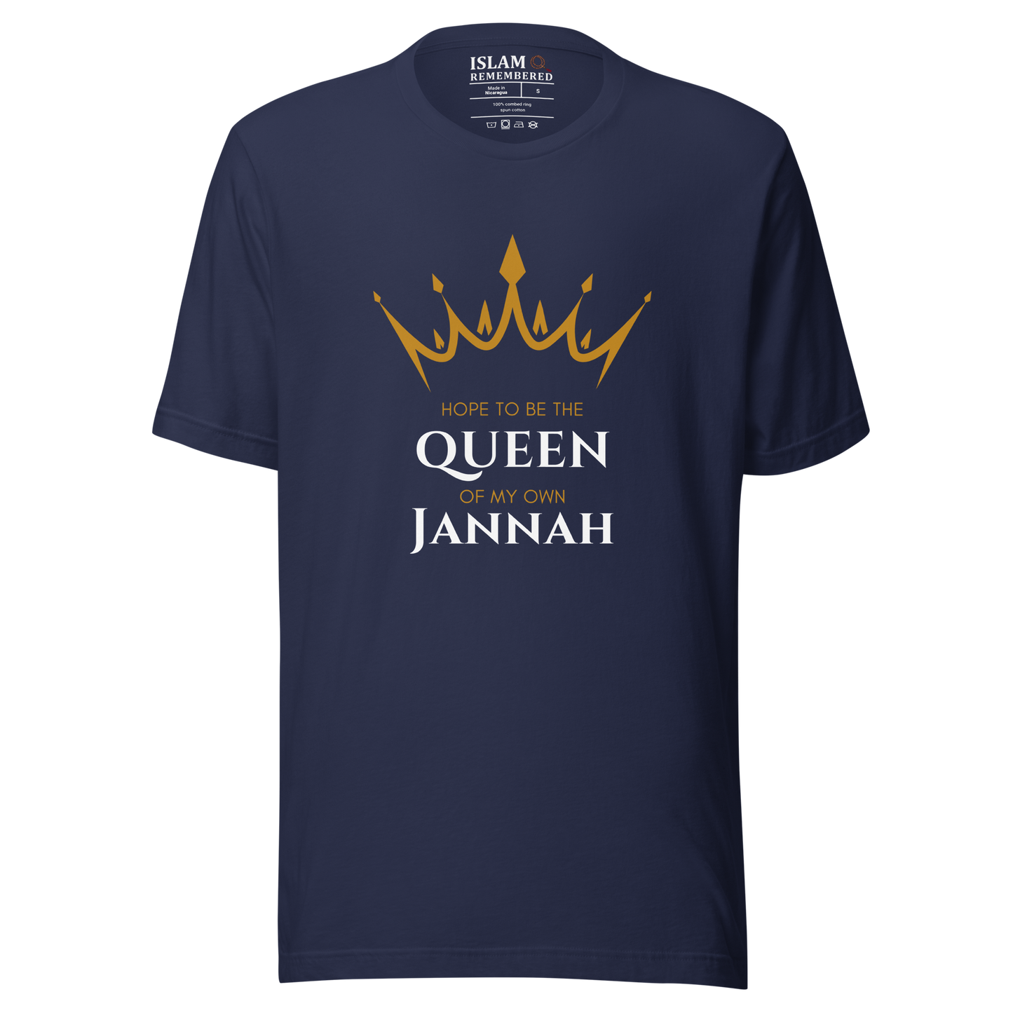 WOMEN's T-Shirt - QUEEN OF MY OWN JANNAH (Crown) - White