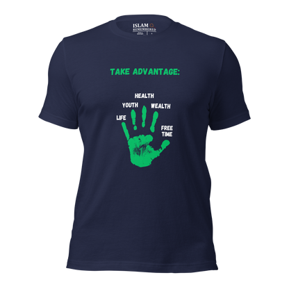 ADULT T-Shirt - ADVANTAGE - Green/White