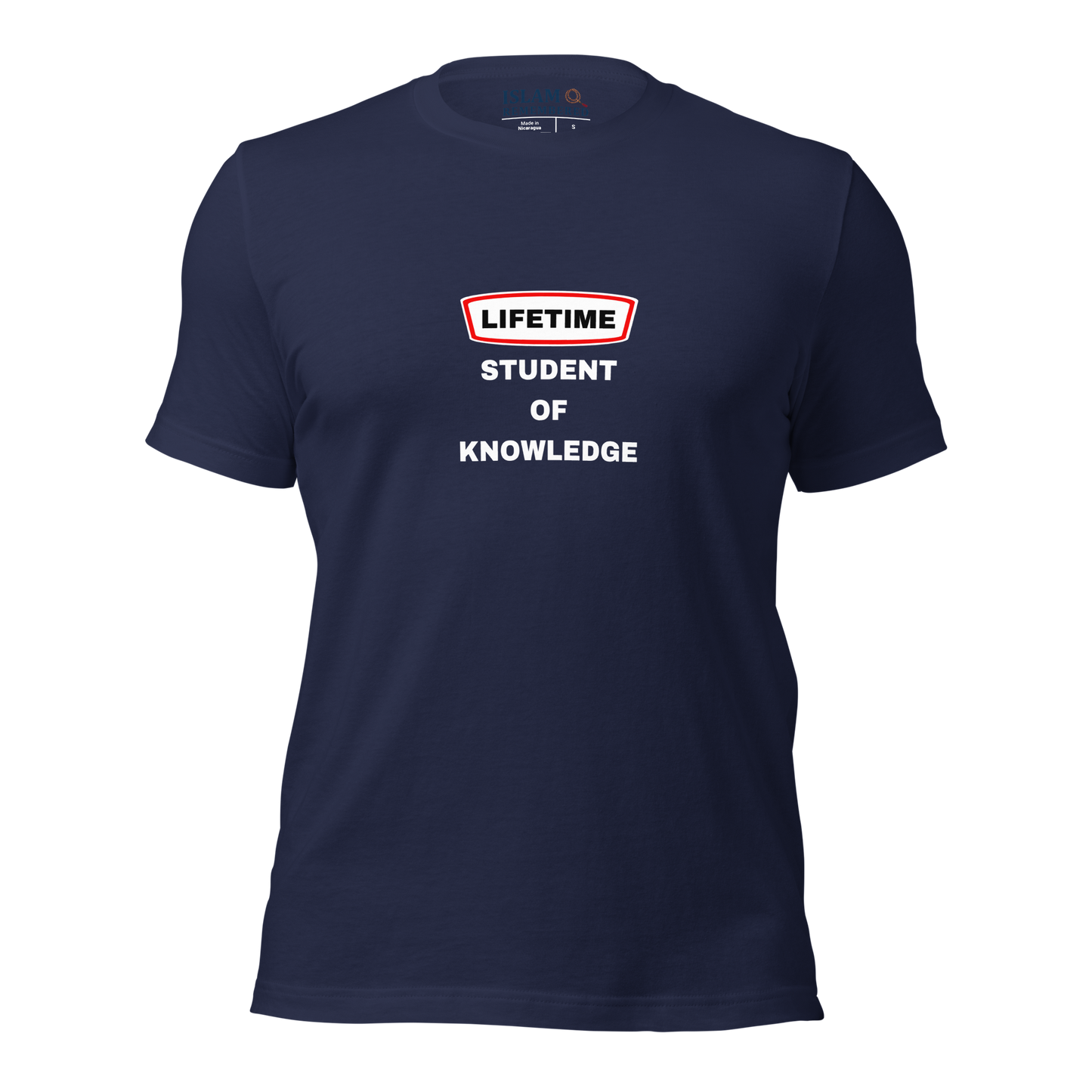 ADULT T-Shirt - LIFETIME STUDENT - White/Red