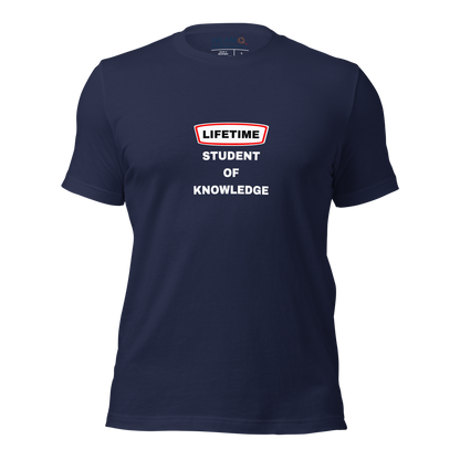 ADULT T-Shirt - LIFETIME STUDENT - White/Red