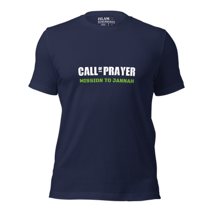 ADULT T-Shirt - CALL OF PRAYER - White/Green