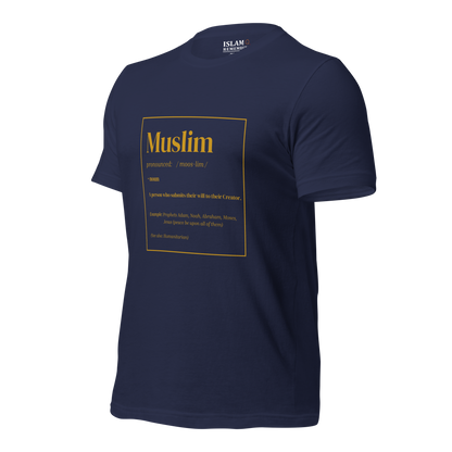 ADULT T-Shirt - MUSLIM DEFINITION - Gold