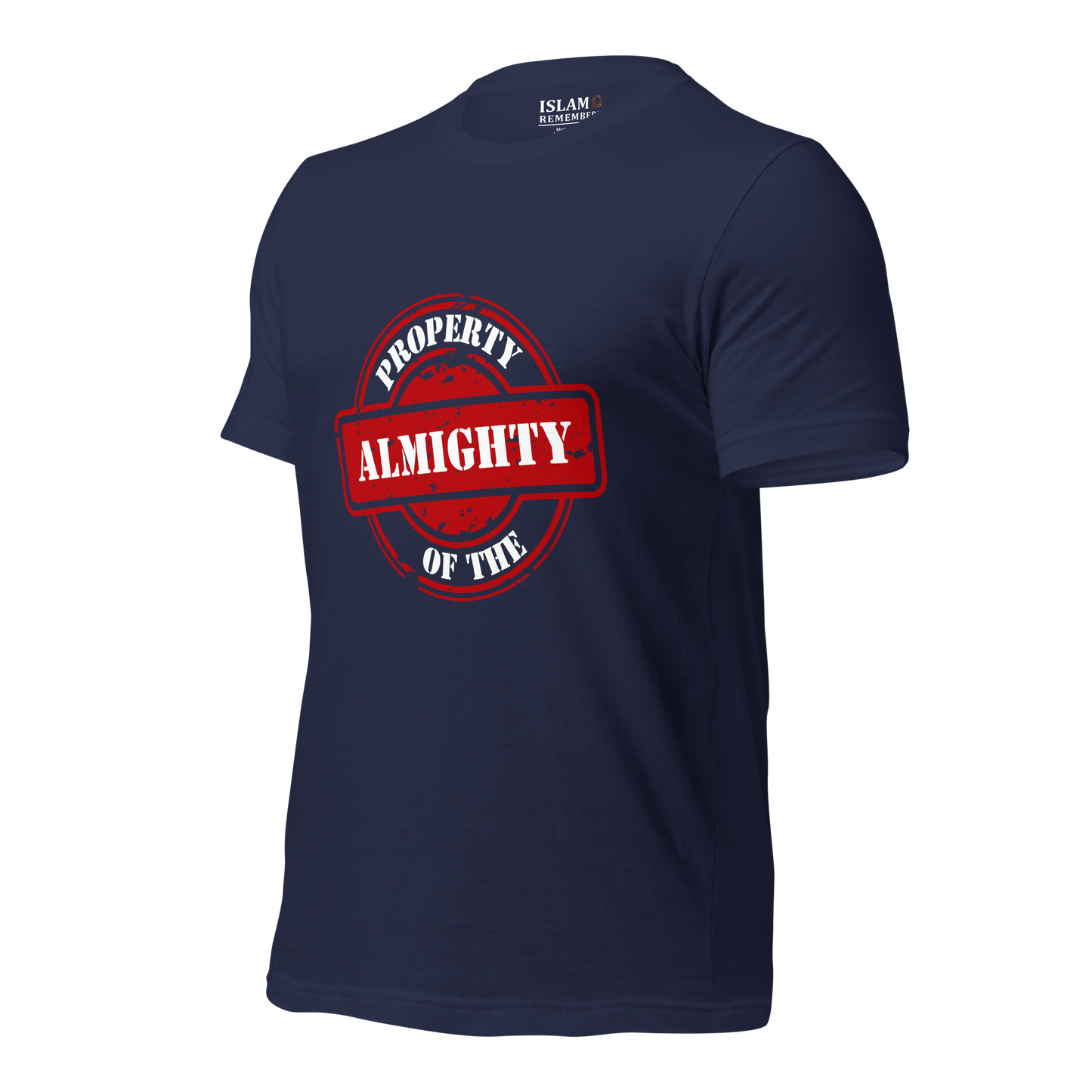 ADULT T-Shirt - PROPERTY OF THE ALMIGHTY - White/White/Red