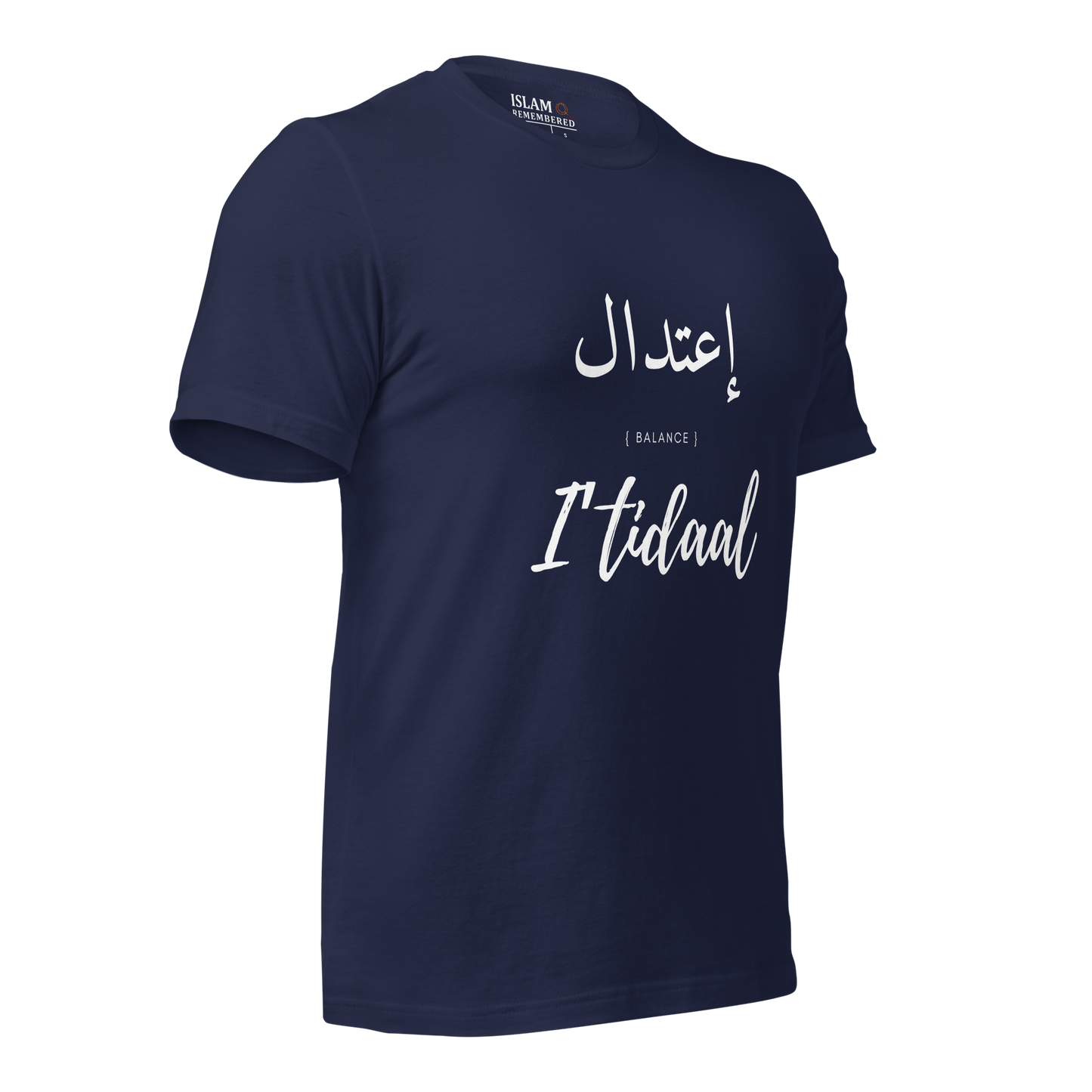 ADULT T-Shirt - I'TIDAAL (BALANCE) Arabic/English - White