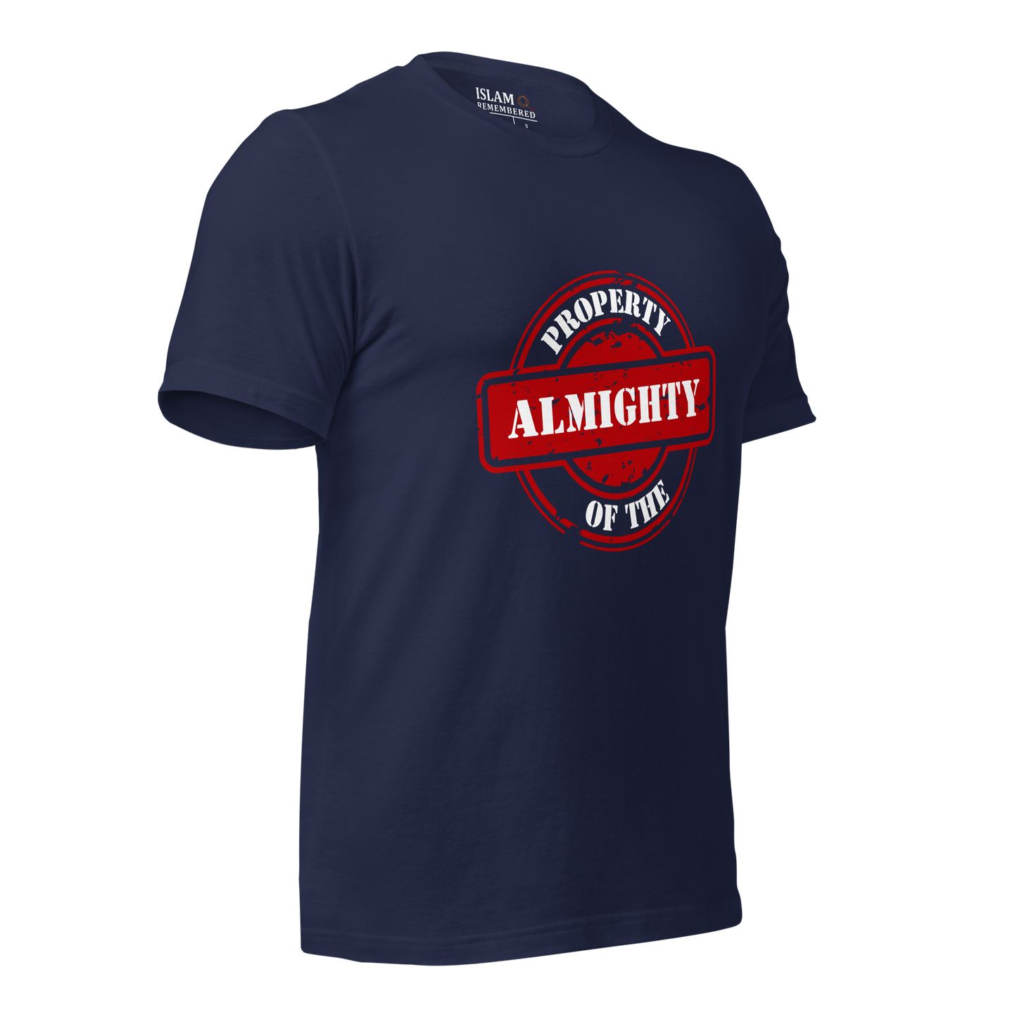 ADULT T-Shirt - PROPERTY OF THE ALMIGHTY - White/White/Red