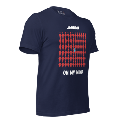 MEN's T-Shirt - JANNAH ON MY MIND - White/Blue