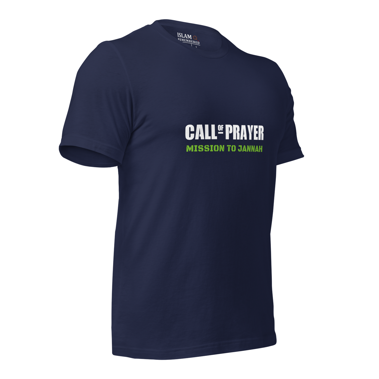 ADULT T-Shirt - CALL OF PRAYER - White/Green