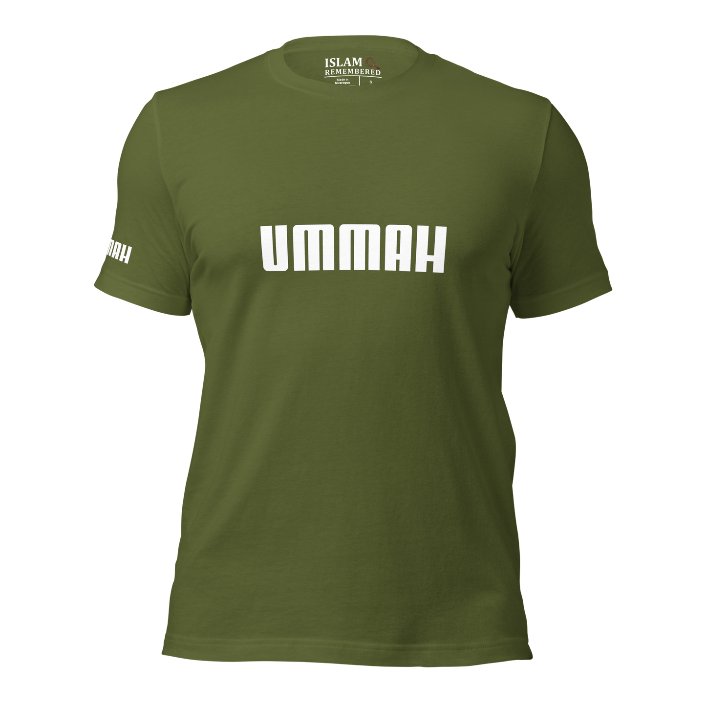 ADULT T-Shirt - UMMAH (w/ Arm Logo) - White