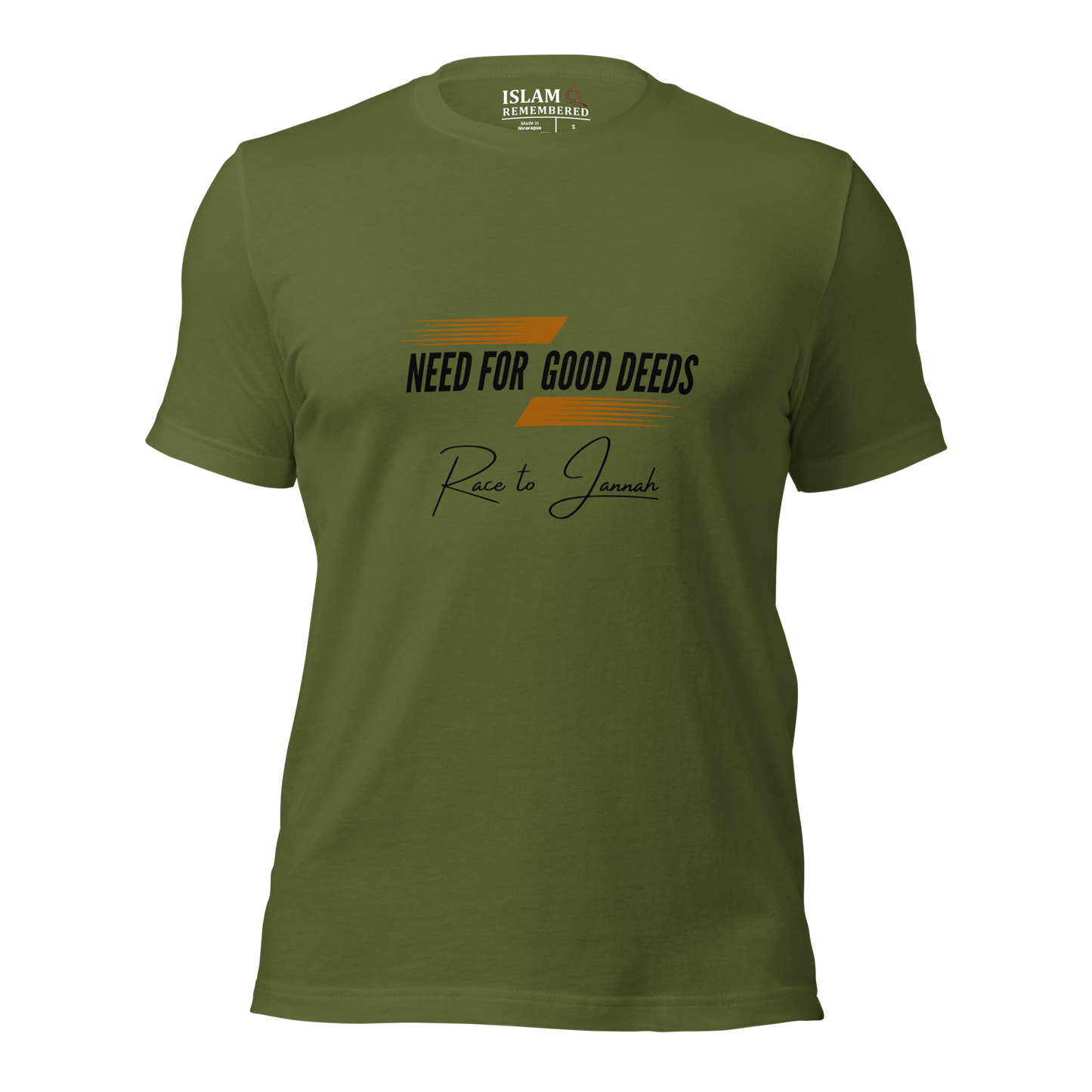 ADULT T-Shirt - NEED FOR GOOD DEEDS - Black/Orange