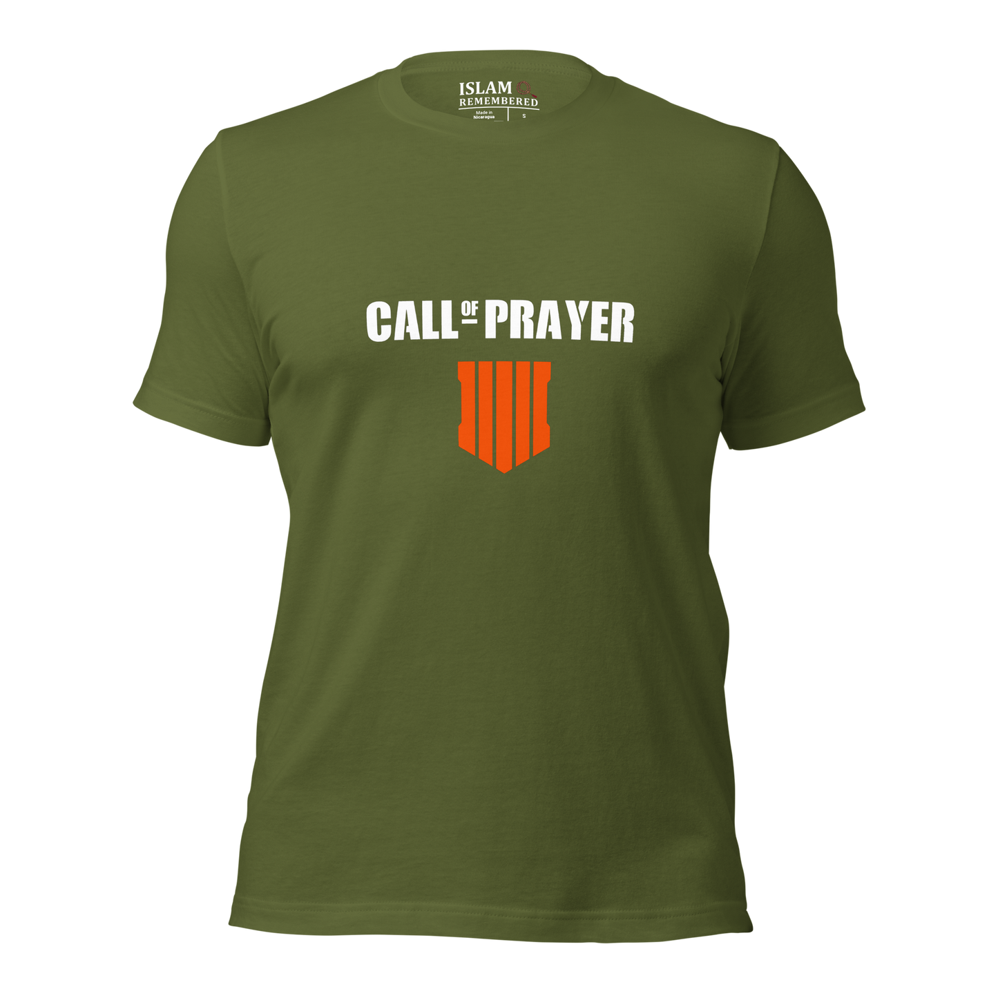 ADULT T-Shirt - CALL OF PRAYER - White/Orange