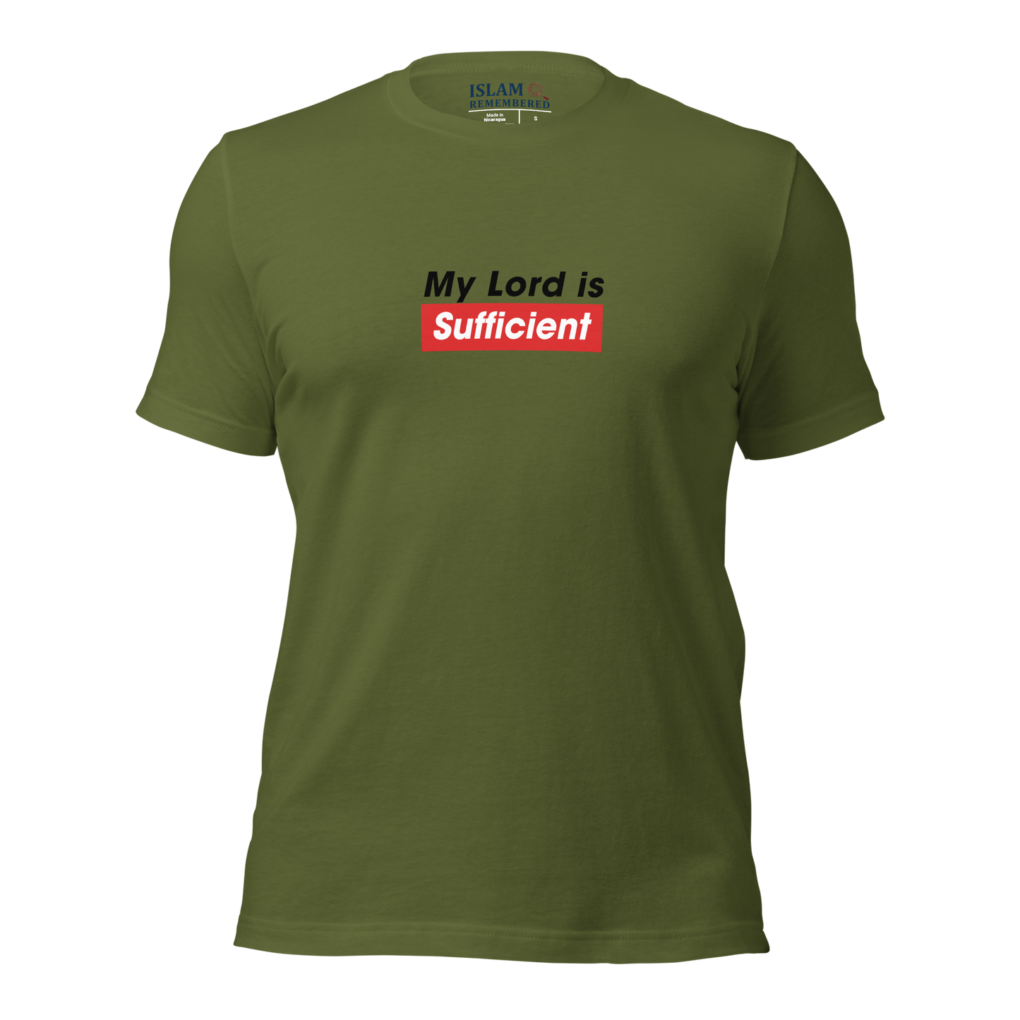 ADULT T-Shirt - MY LORD IS SUFFICIENT - Black