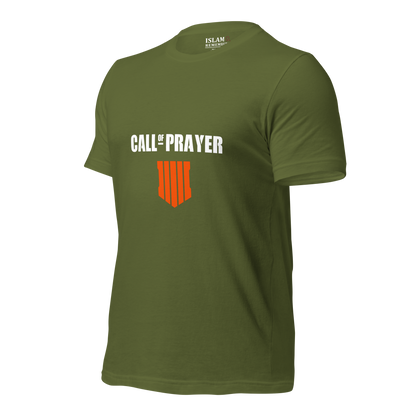 ADULT T-Shirt - CALL OF PRAYER - White/Orange