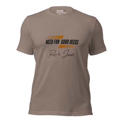 ADULT T-Shirt - NEED FOR GOOD DEEDS - Black/Orange