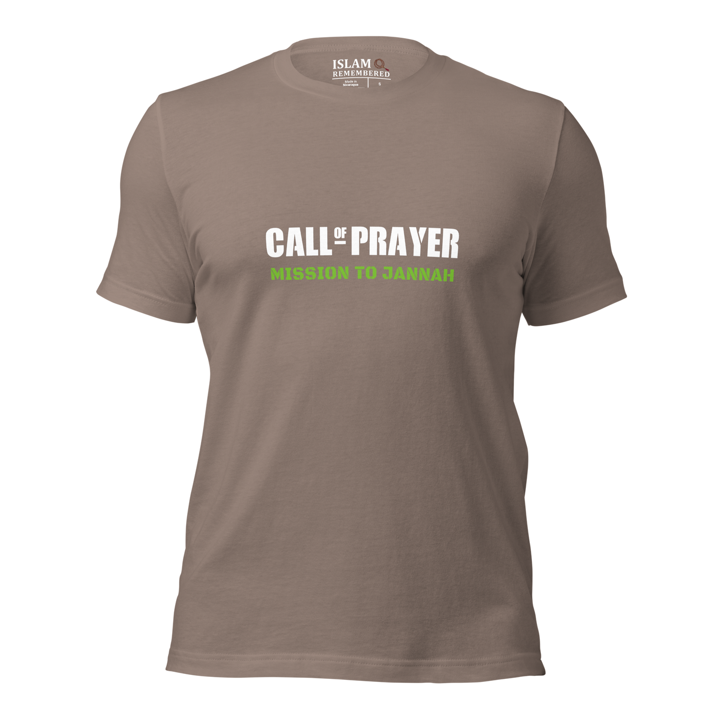 ADULT T-Shirt - CALL OF PRAYER - White/Green