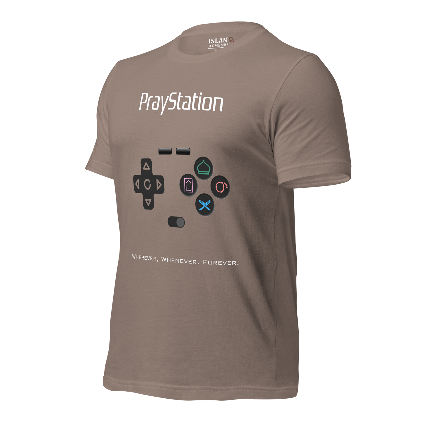 ADULT T-Shirt - PRAYSTATION (All Buttons) - White