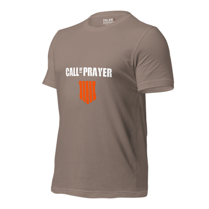 ADULT T-Shirt - CALL OF PRAYER - White/Orange