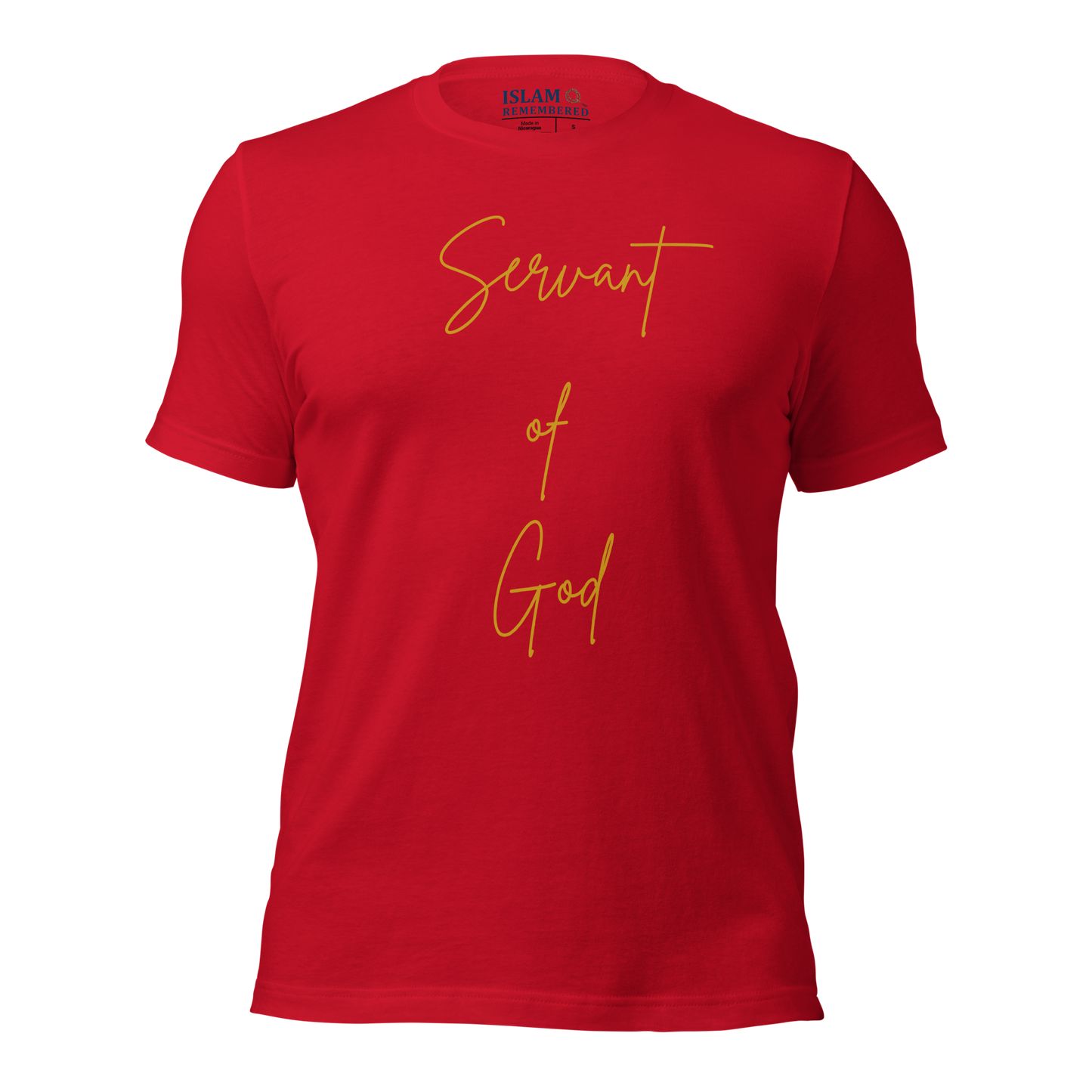 ADULT T-Shirt - SERVANT OF GOD (Signature Collection) - Gold