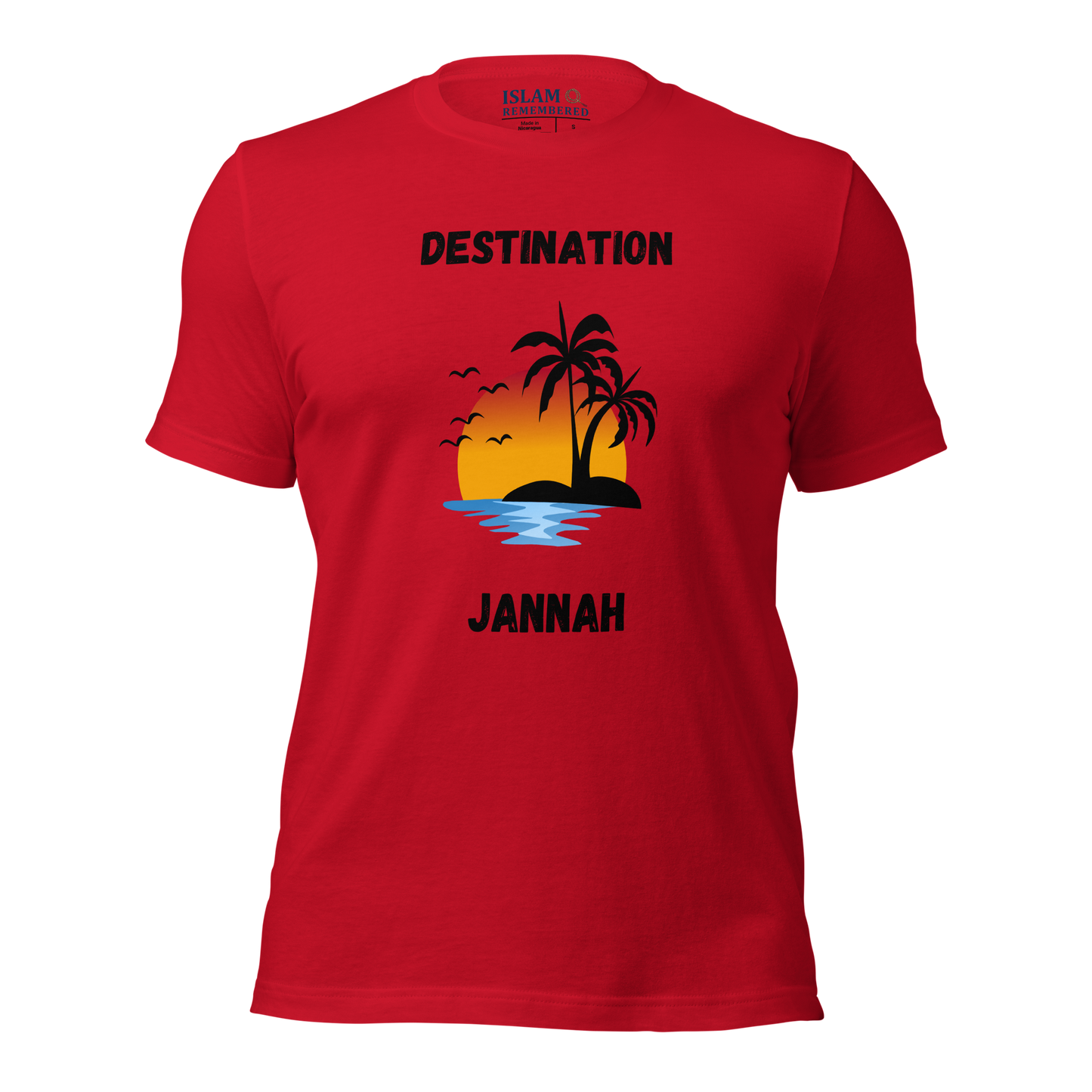 ADULT T-Shirt - DESTINATION JANNAH (Island Collection) - Black