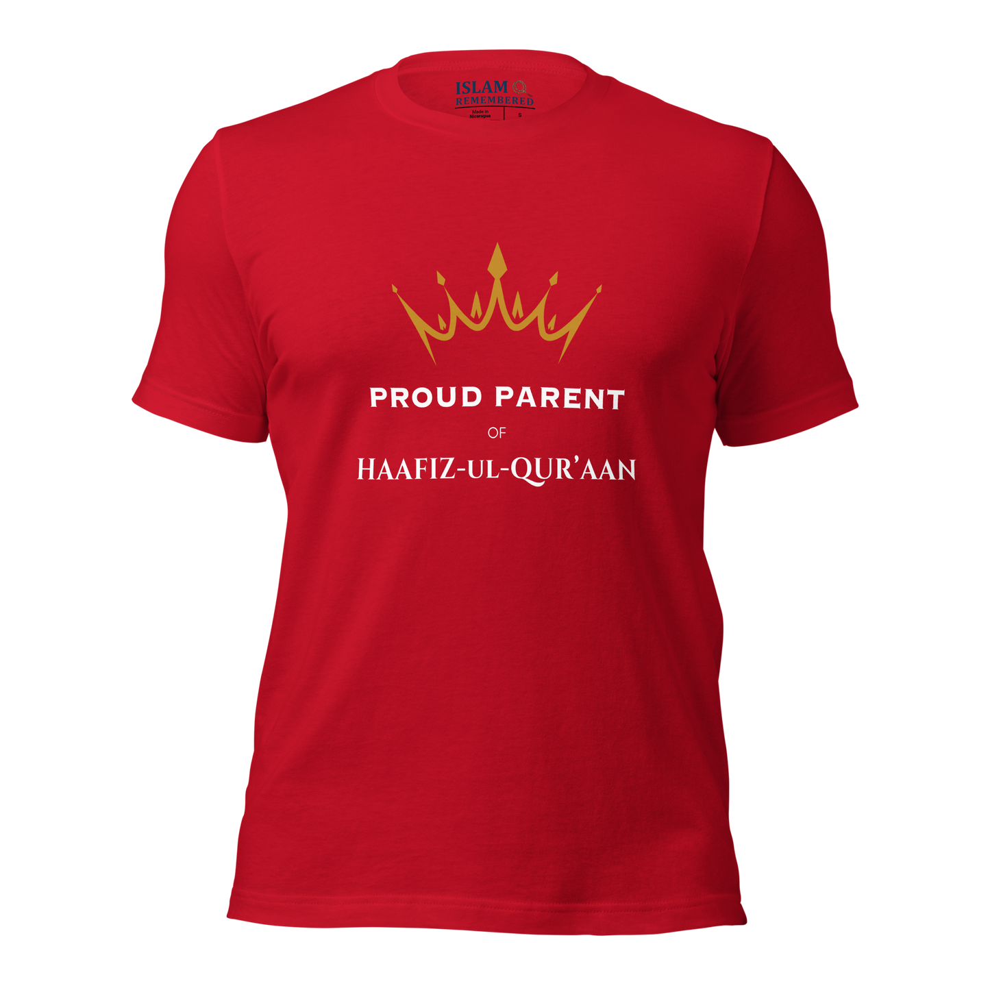 ADULT T-Shirt - PROUD PARENT OF HAAFIZ - White