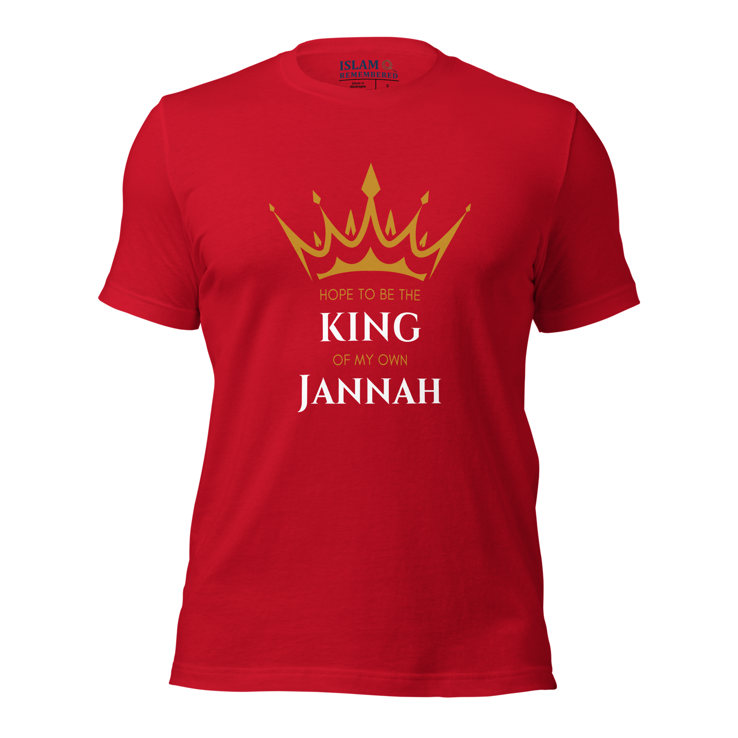 MEN's T-Shirt - KING OF MY OWN JANNAH - White