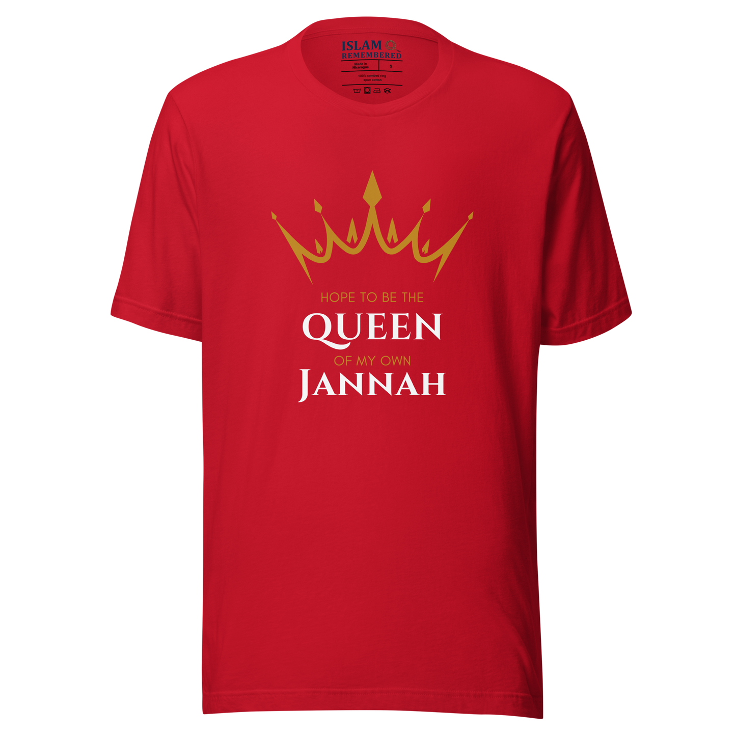 WOMEN's T-Shirt - QUEEN OF MY OWN JANNAH (Crown) - White