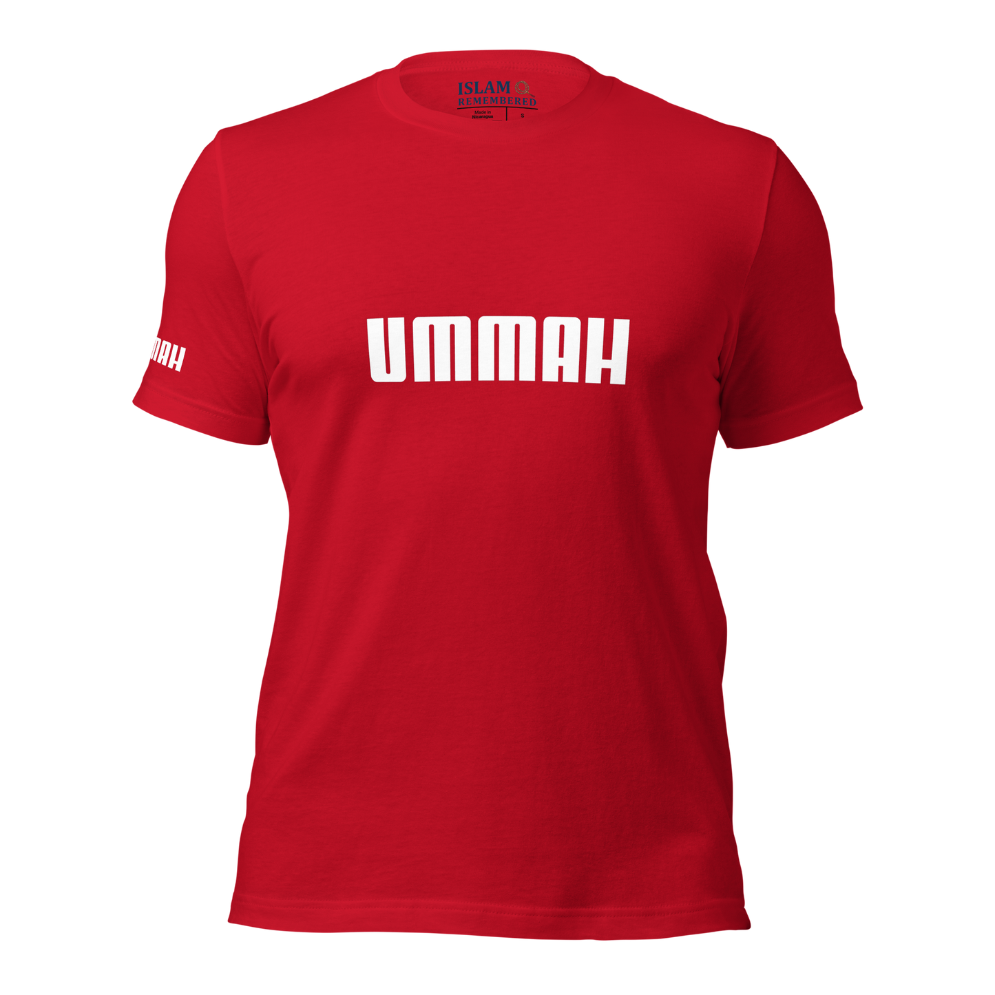 ADULT T-Shirt - UMMAH (w/ Arm Logo) - White