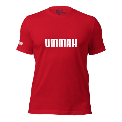 ADULT T-Shirt - UMMAH (w/ Arm Logo) - White