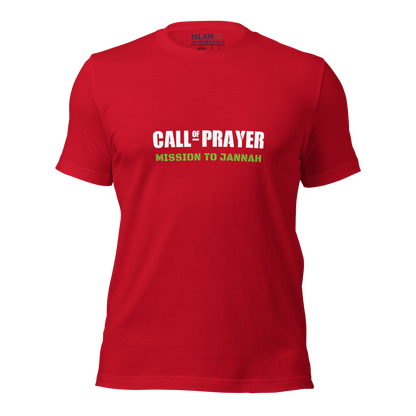 ADULT T-Shirt - CALL OF PRAYER - White/Green