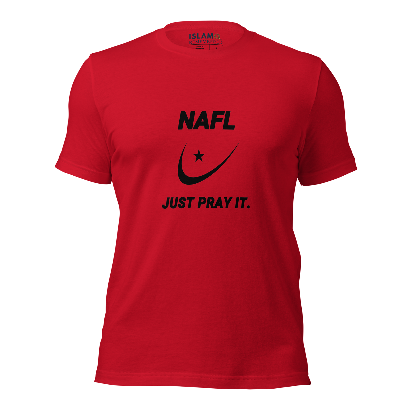 ADULT T-Shirt - NAFL JUST PRAY IT w/ Logo - Black