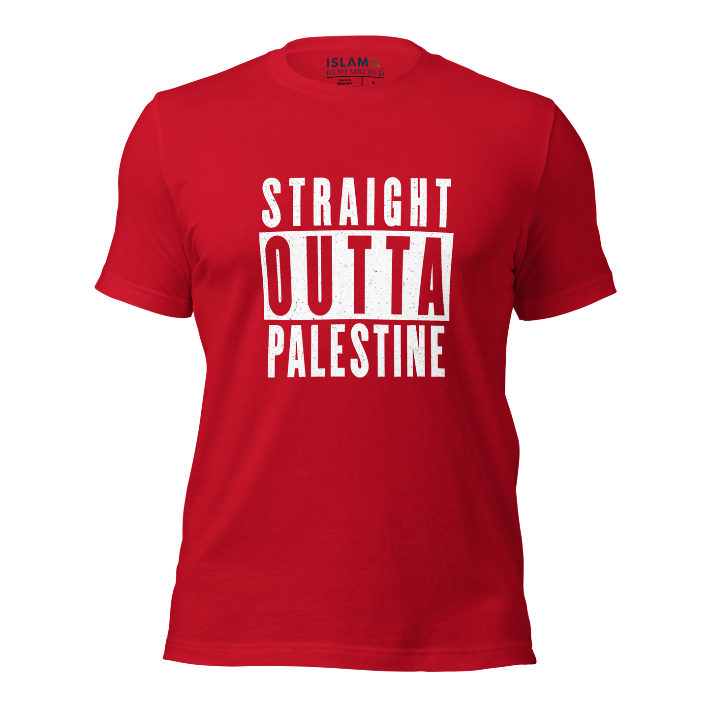 ADULT T-Shirt - STRAIGHT OUTTA PALESTINE