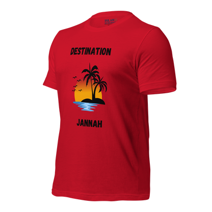 ADULT T-Shirt - DESTINATION JANNAH (Island Collection) - Black