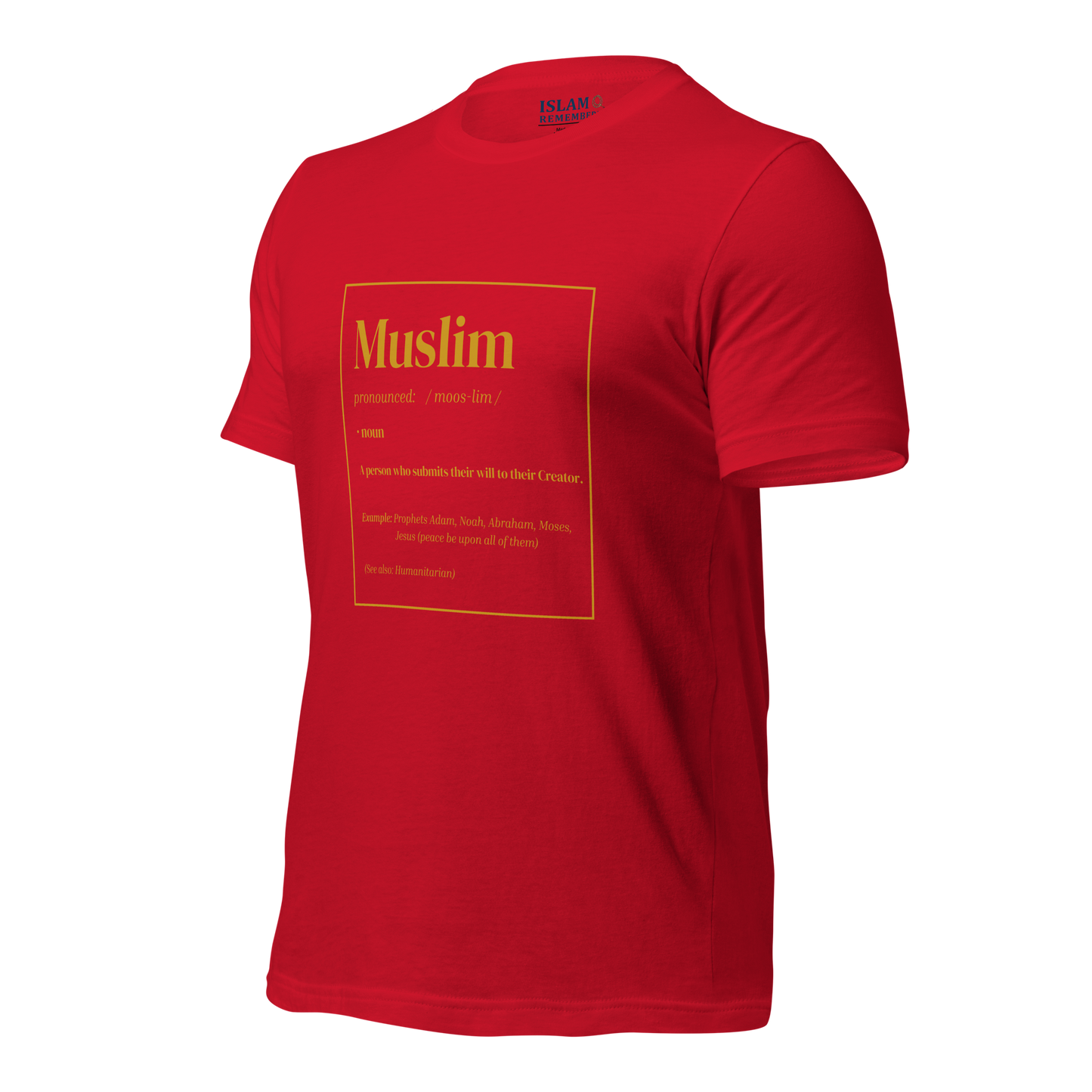 ADULT T-Shirt - MUSLIM DEFINITION - Gold