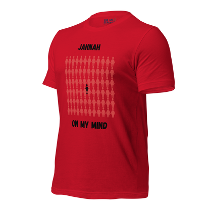 MEN's T-Shirt - JANNAH ON MY MIND - Black