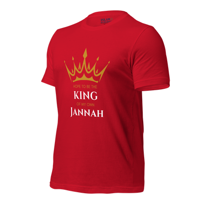 MEN's T-Shirt - KING OF MY OWN JANNAH - White