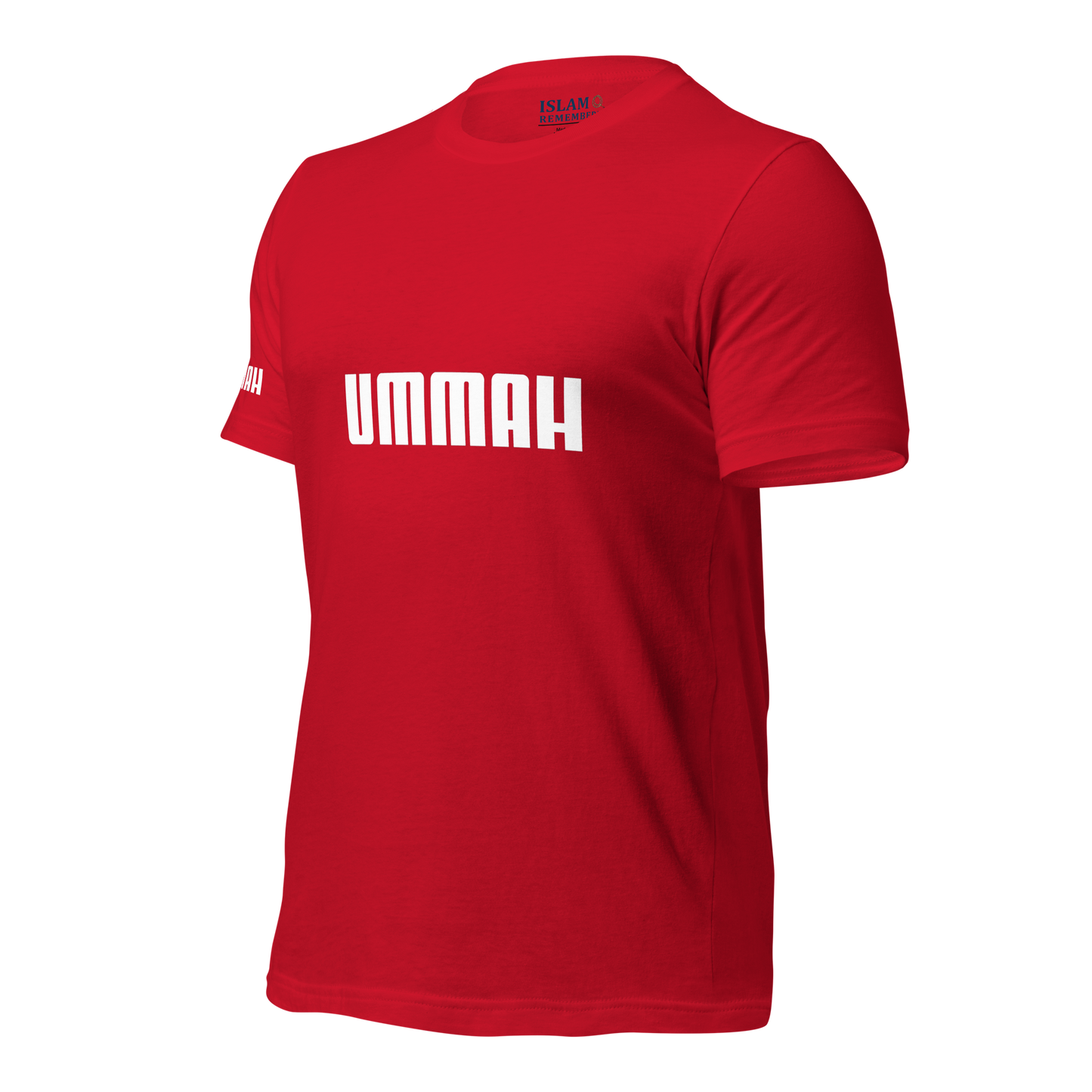 ADULT T-Shirt - UMMAH (w/ Arm Logo) - White