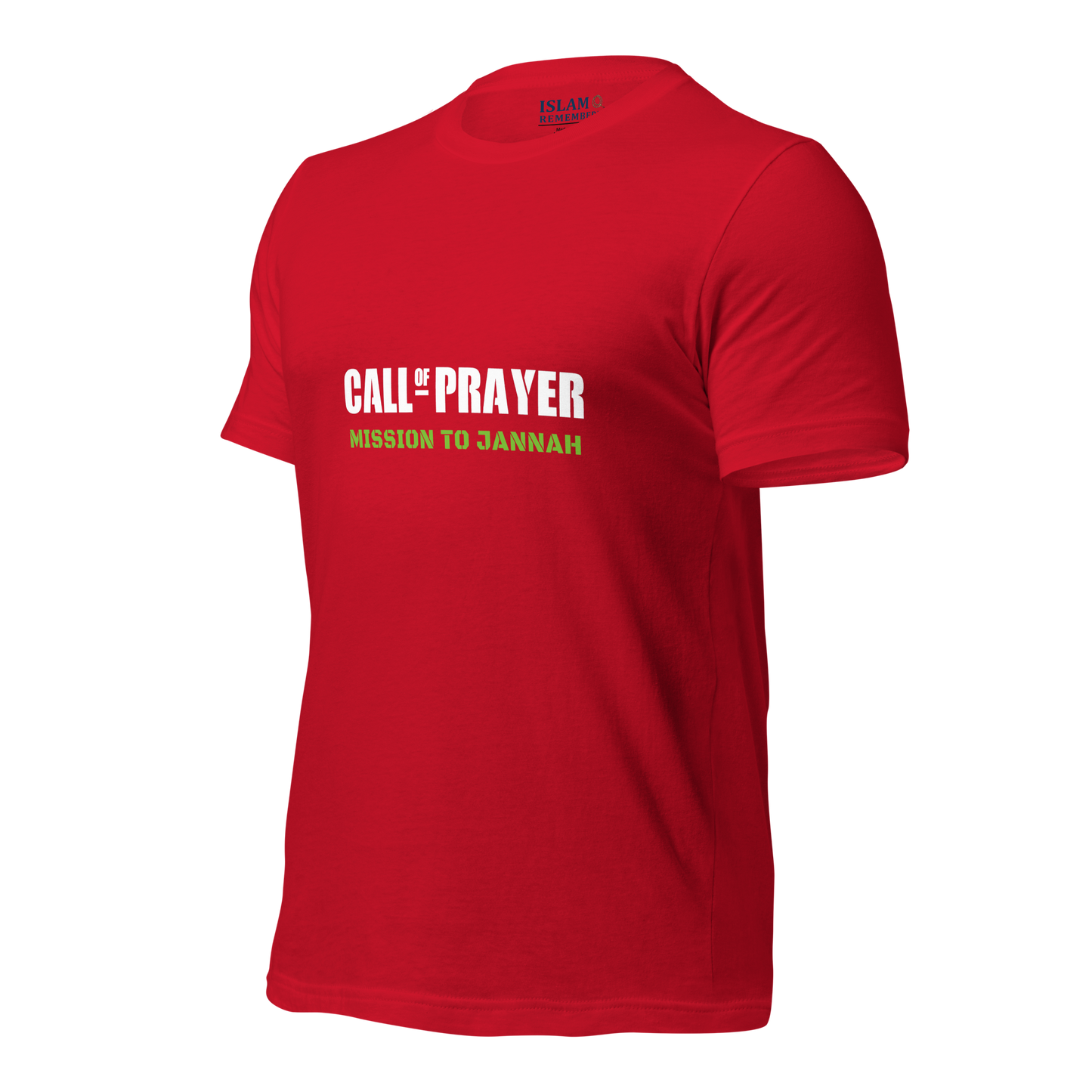 ADULT T-Shirt - CALL OF PRAYER - White/Green