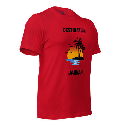 ADULT T-Shirt - DESTINATION JANNAH (Island Collection) - Black