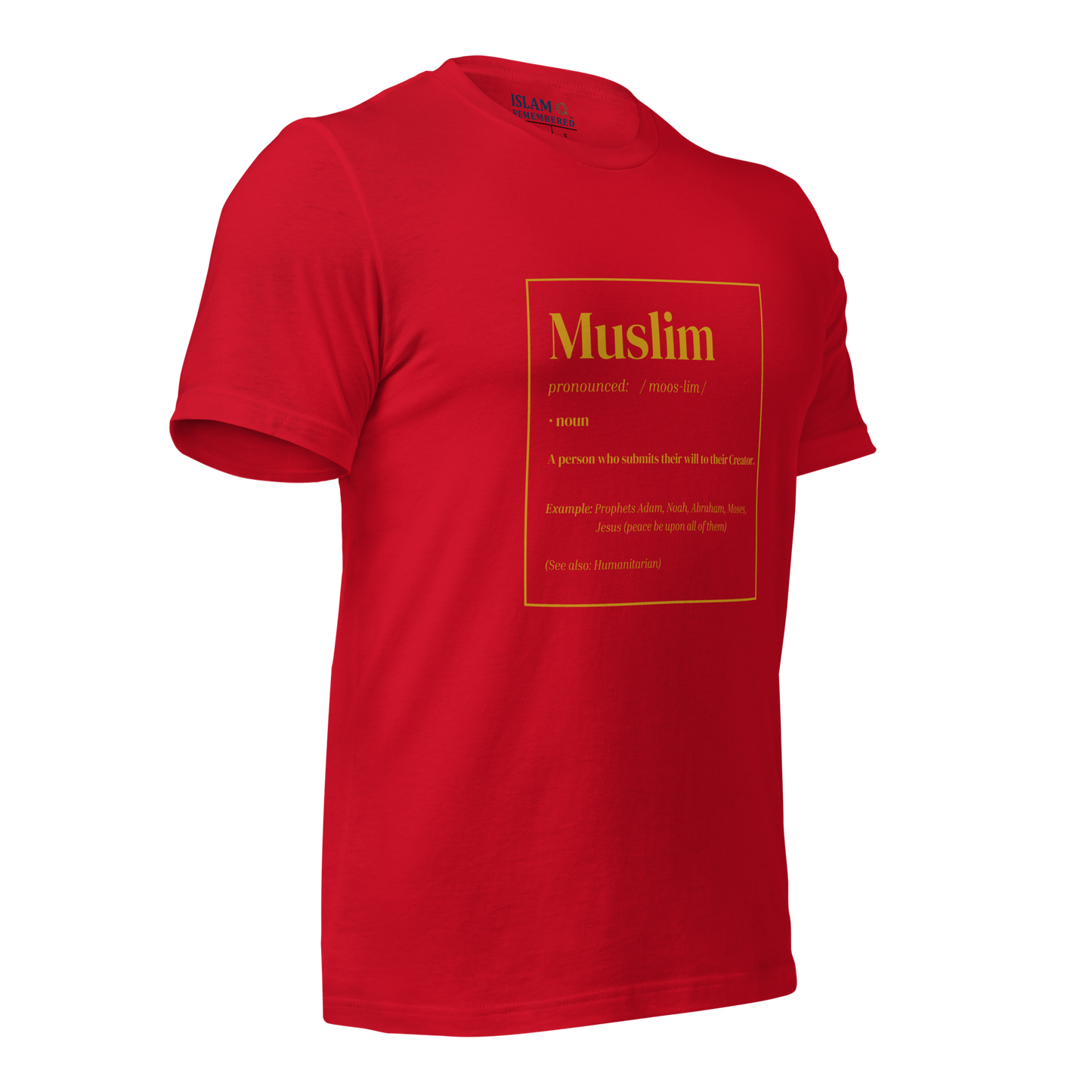 ADULT T-Shirt - MUSLIM DEFINITION - Gold