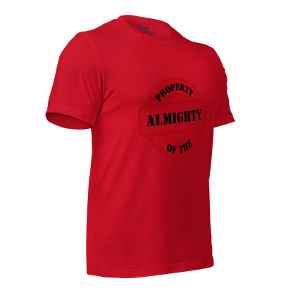 ADULT T-Shirt - PROPERTY OF THE ALMIGHTY - Black