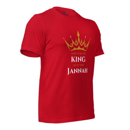 MEN's T-Shirt - KING OF MY OWN JANNAH - White