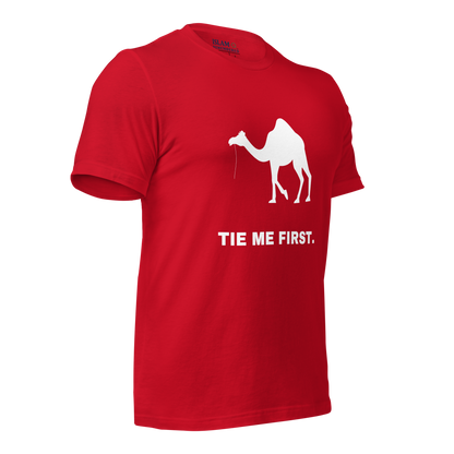 ADULT T-Shirt - TIE ME FIRST - White