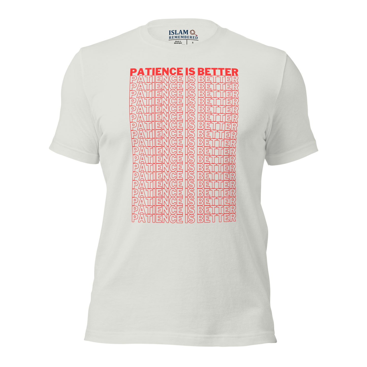 ADULT T-Shirt - PATIENCE IS BETTER - Red