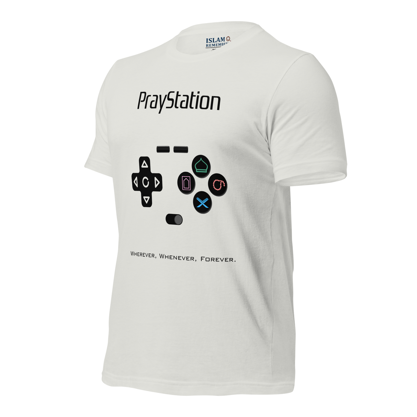 ADULT T-Shirt - PRAYSTATION (All Buttons) - Black