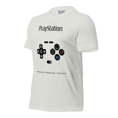 ADULT T-Shirt - PRAYSTATION (All Buttons) - Black