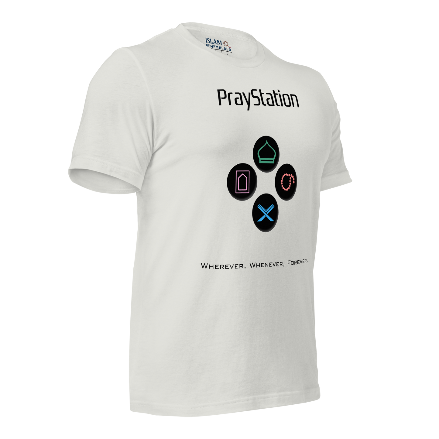 ADULT T-Shirt - PRAYSTATION (Medium/Front/Back) - Black