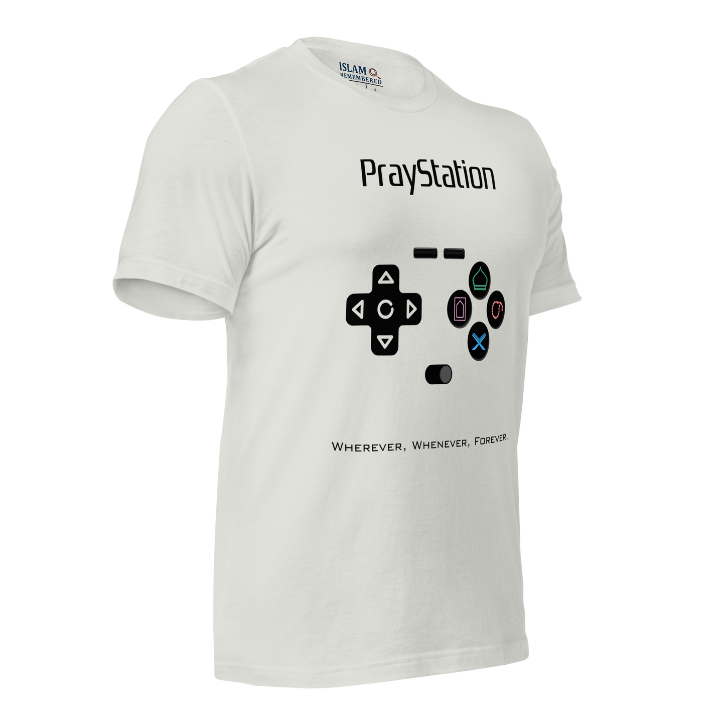 ADULT T-Shirt - PRAYSTATION (All Buttons) - Black