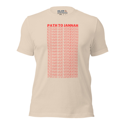 ADULT T-Shirt - PATH TO JANNAH - Red